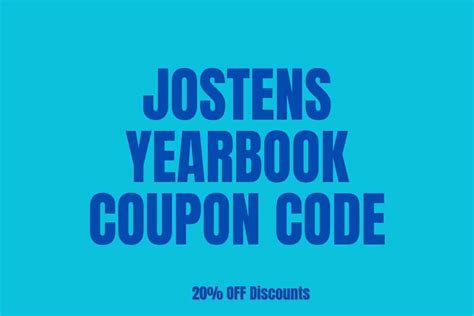 jostens coupon code yearbook 2024|Jostens Coupon Codes 